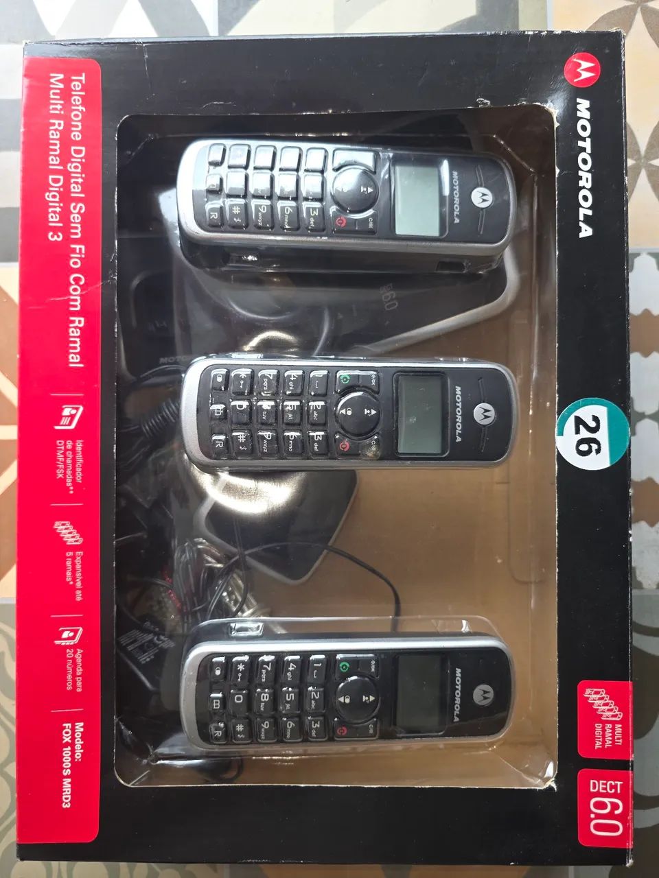Telefone Digital sem Fio com Ramal.
