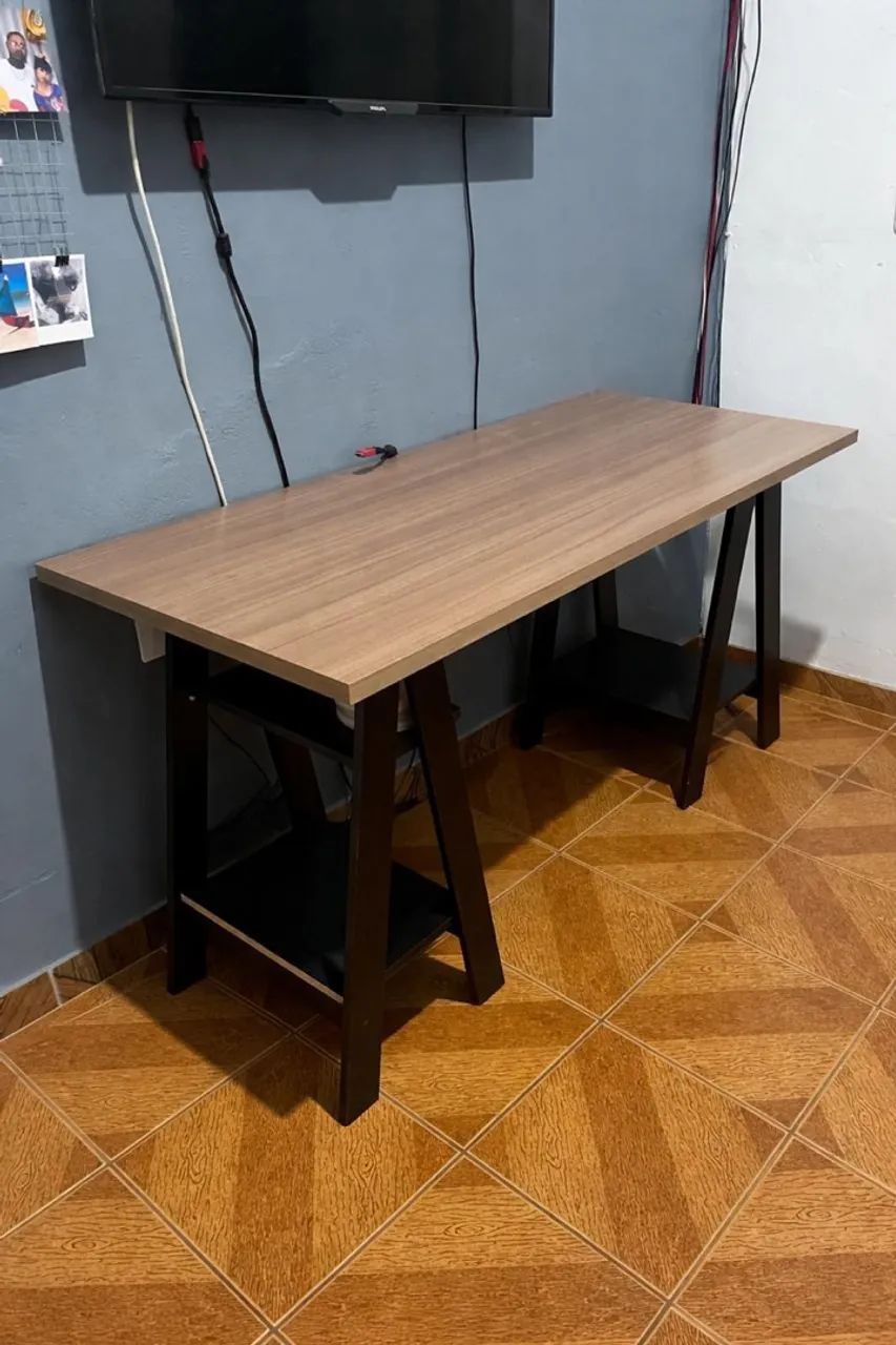 Escrivaninha Mesa Escritório - 135x77x60 - Foto 2
