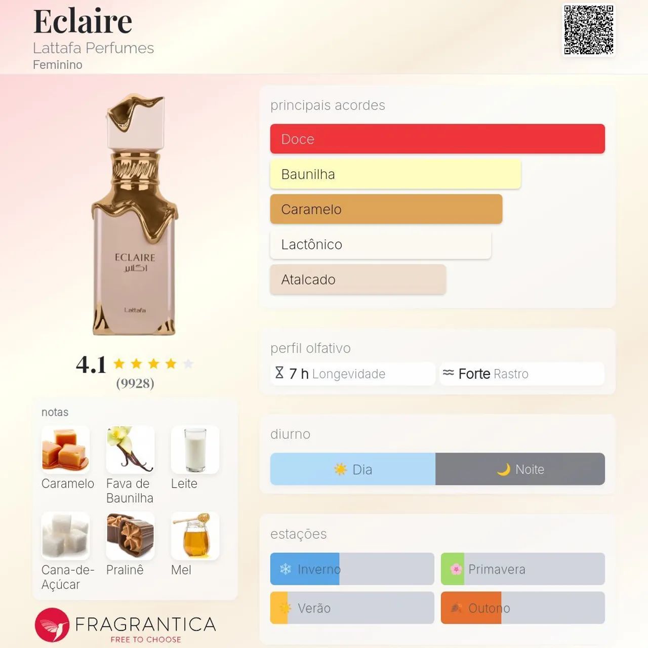 Perfume Árabe Feminino Eclaire Lattafa - Foto 3