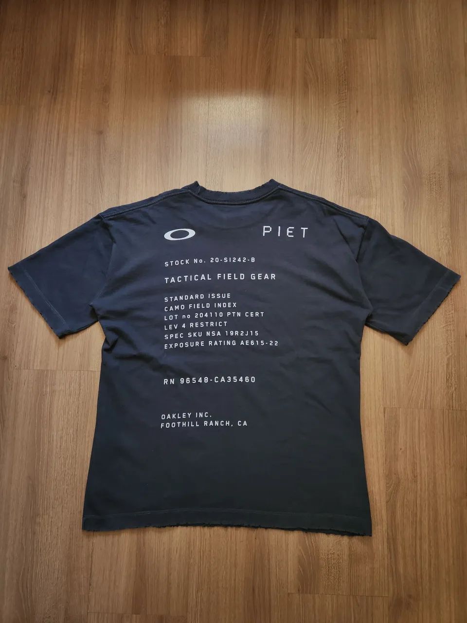 Camiseta Oakley Piet Thermonuclear Dark Grey - Foto 3