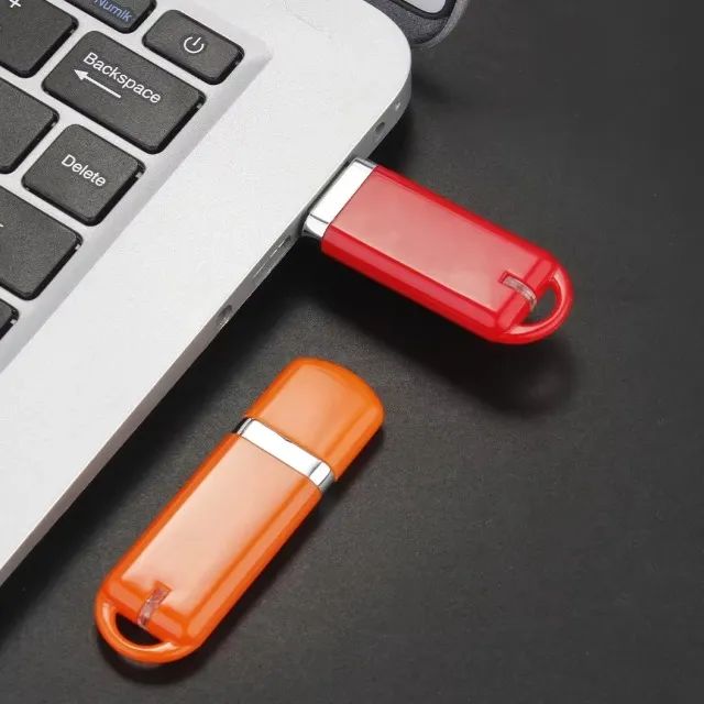 PENDRIVE ELEGANTE DE 512GB, NA COR VERMELHO, INTERFACE USB 2.0 TIPO A. - Foto 2