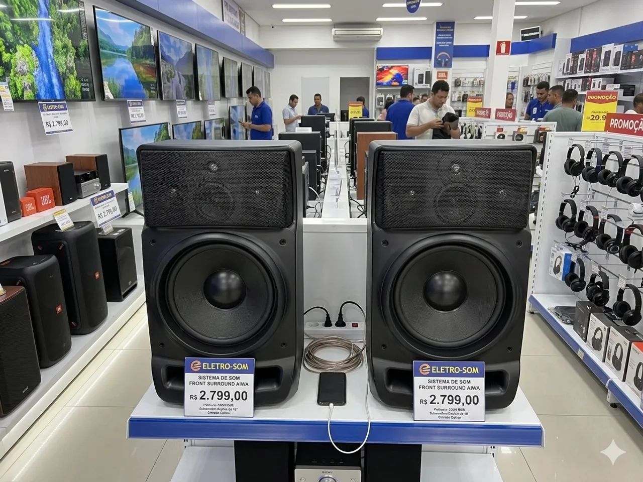 Caixas de som Aiwa Z1200 - Equipamentos e Acessórios de Som - São