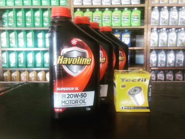 Lubrificante Havoline Superior SL 20w50 + Filtro de Óleo