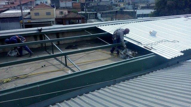 Telha galvanizada, Tesouras, Colunas e terças, várias medidas ac cartão - Foto 6
