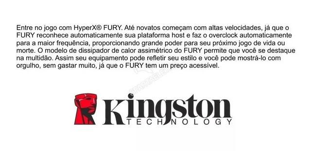 Memória Hyperx Branca , DDR 3, 4GB, 1600 Mhz - nova OEM - Foto 3