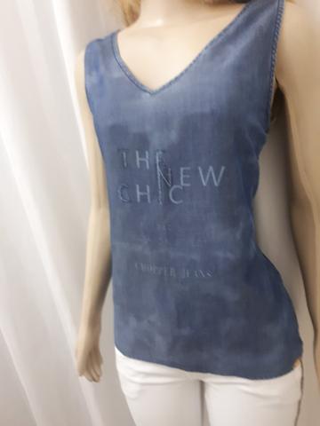 Camiseta regata jeans