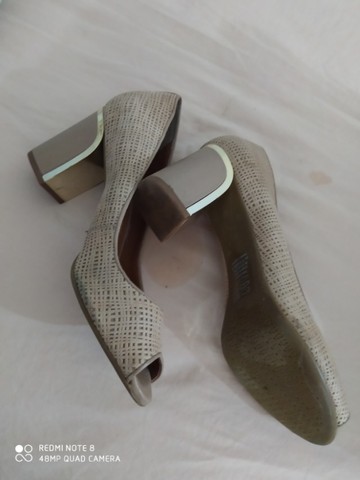 Sapato Peep toe Luz da Lua-N° 38 Baixei o preço - Foto 3