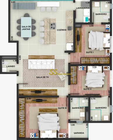 Apartamento com 3 dormitórios à venda, 110 m² por R$ 555.000,00 - Santo Agostinho - Franca - Foto 4