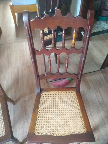 2 cadeiras de madeira estilo vintage - Foto 2