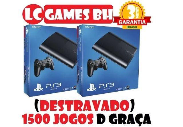 PS3 SLIM 500GB/250GB ((( DE$TRAV4DO ))) +1500 JOGO$ +03 MESE$ GAR4NTIA -  LOJA.FÍSICA - Videogames - Lindéia (Barreiro), Belo Horizonte 1227325206