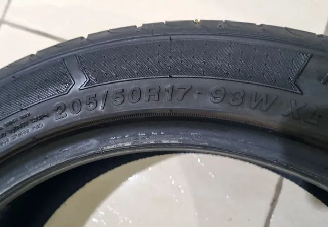 04 pneus Xbri aro 17" 205/50 com 70% de vida útil  (900,00 os 04) - Foto 3