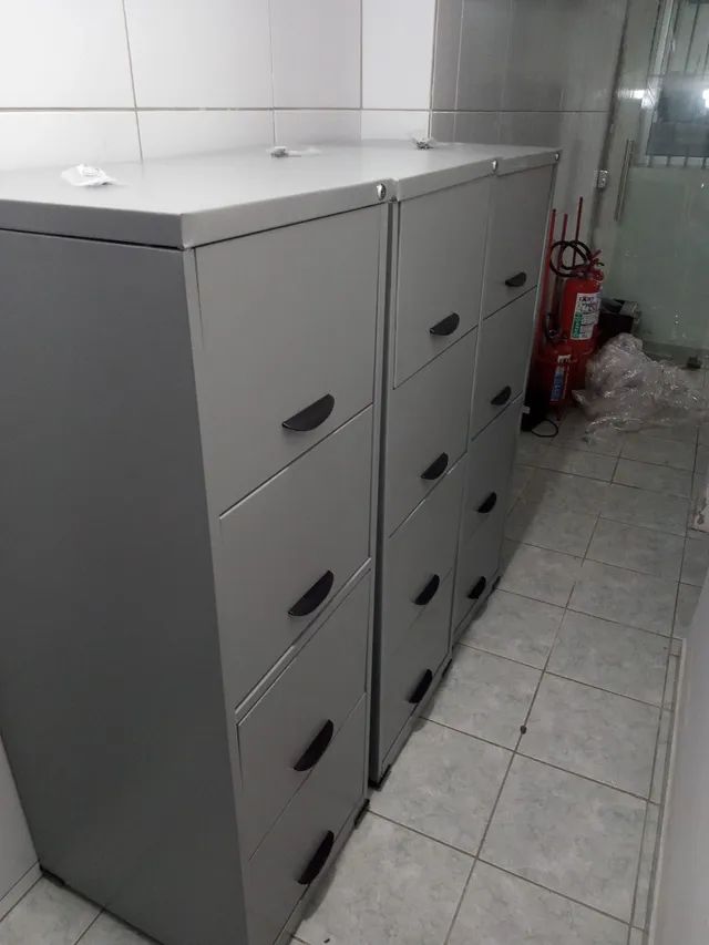 Arquivo de aço com 04 gavetas pasta suspensa  - Foto 2