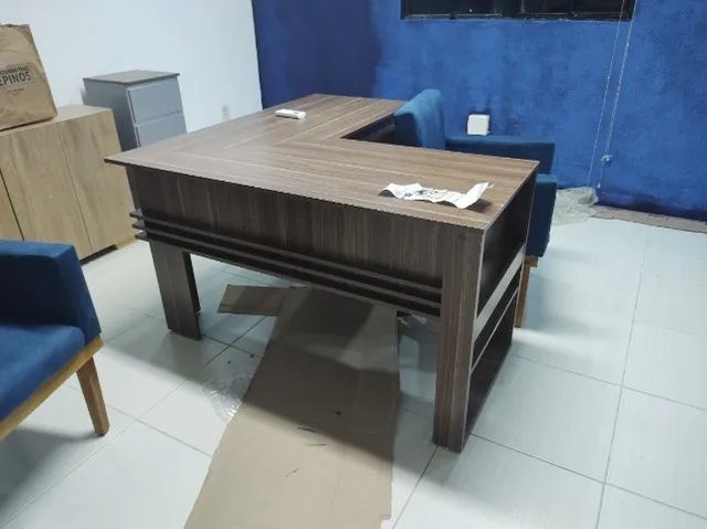 Mesa para escritório em L - Foto 2