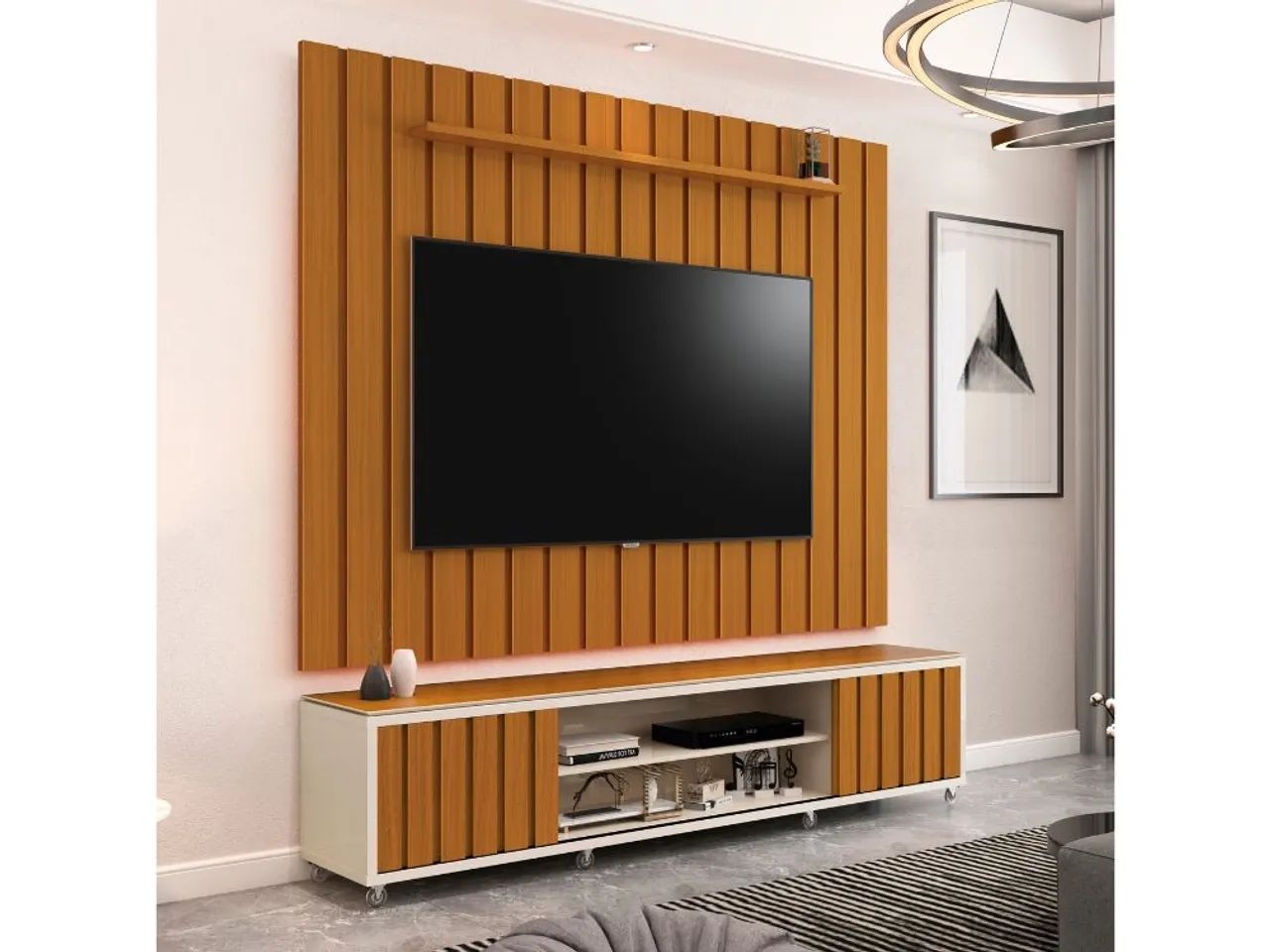 Rack com Painel Ripado Grace l76