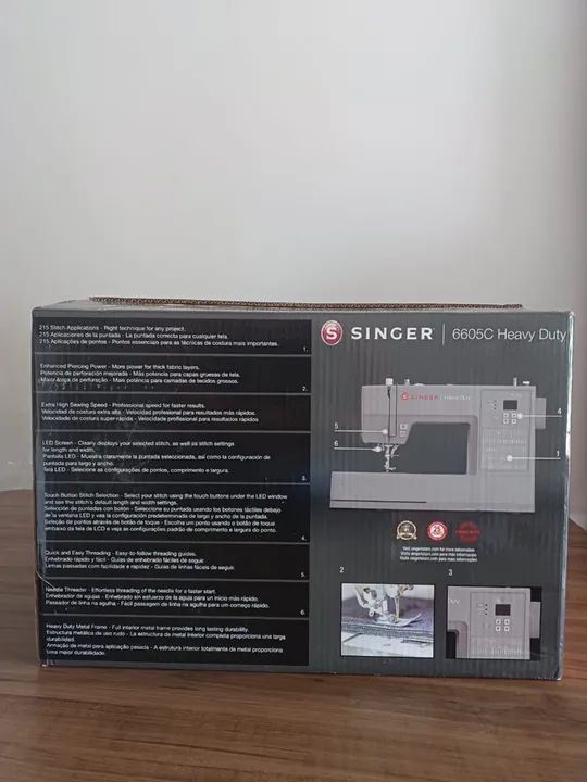 Máquina de costura reta Singer Heavy Duty HD6605 portátil - Foto 4