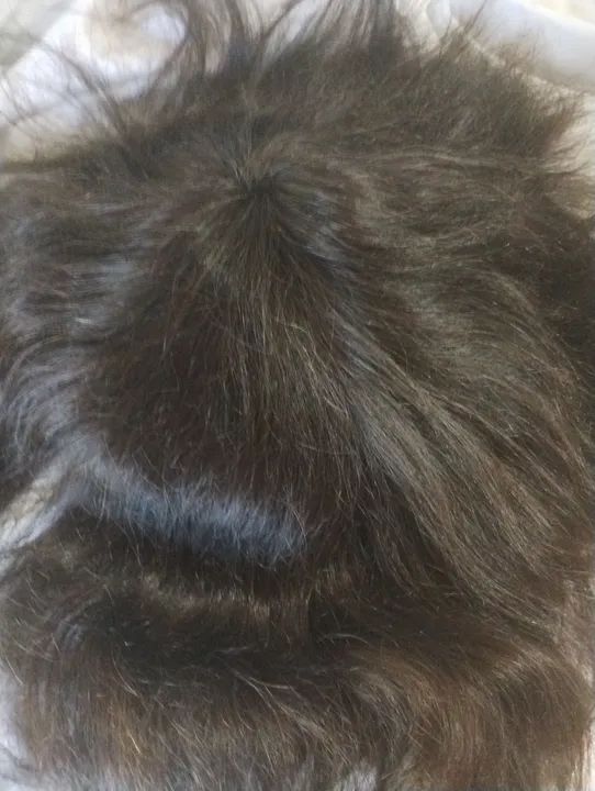 Prótese Capilar de cabelo humano castanho