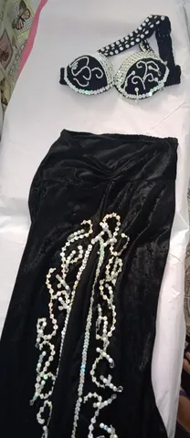 Roupa para dança do ventre (preta) R$200