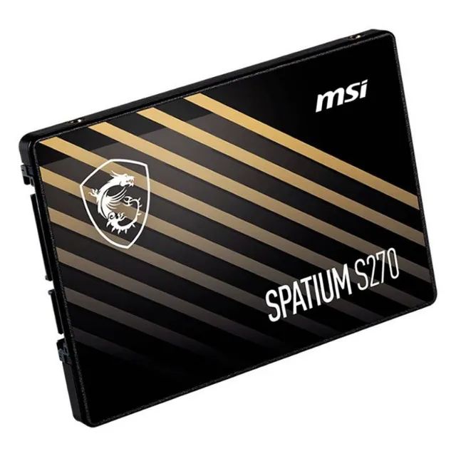 SSD Msi Spatium S270, 480GB, Sata, Leitura 500MB/s, Gravação 450MB/s, Preto - Spatium-S270 - Foto 2