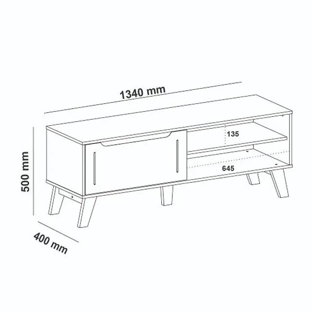 Rack retrô novo ( entrega grátis e já montado ) - Foto 2