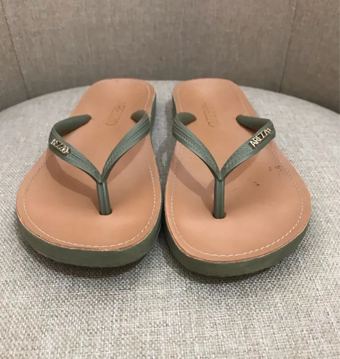(TAM: 33-34) CHINELO AREZZO VERDE MILITAR