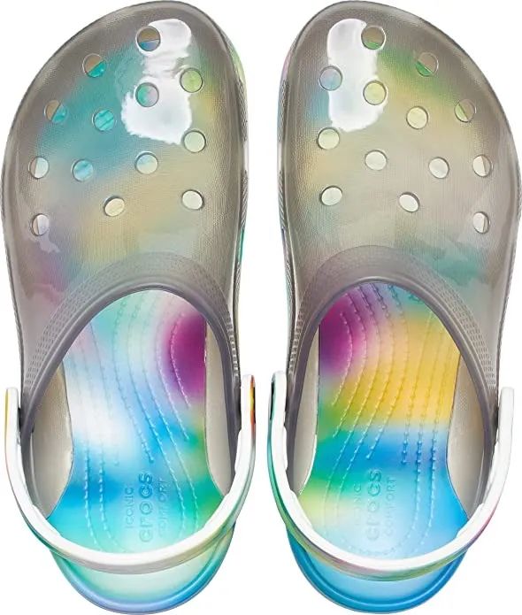 Sandália Crocs Classic Trans Solarized White n° 39 ou 42 - Foto 5