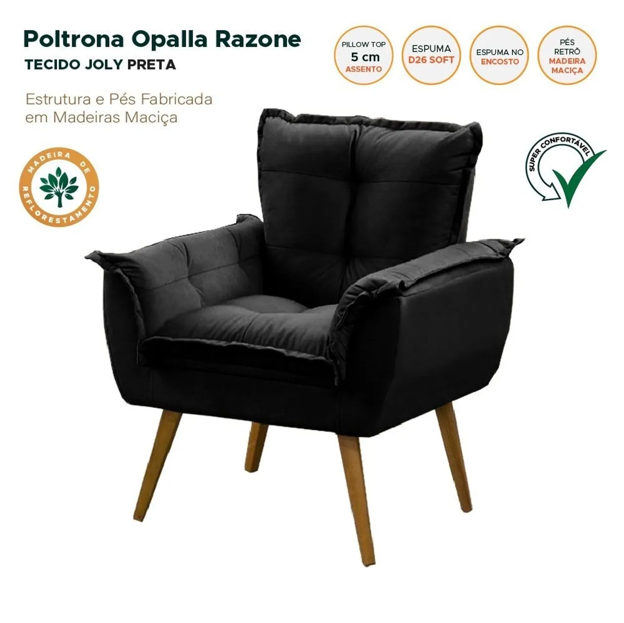 Poltrona Opalla - Entrega Rápida