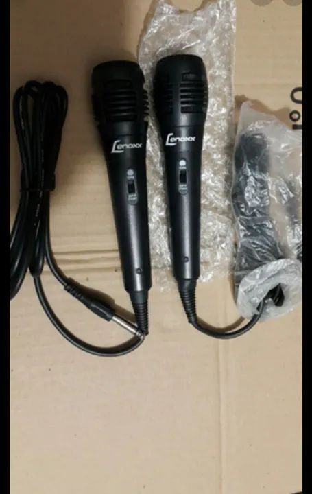 Microfone universal lenox com fio