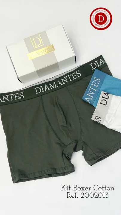 Kit Boxer Cotton R$100,00 do P ao GG adulto e infantil