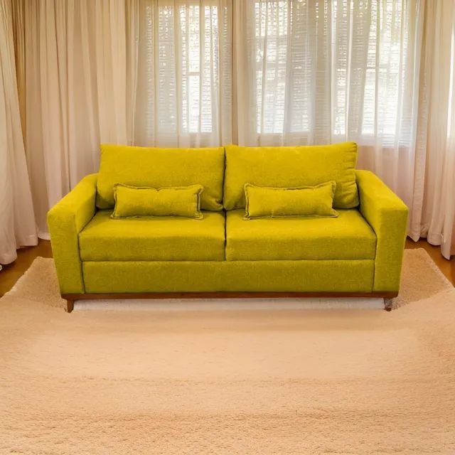 Sofá Retrô - Base de Madeira - Foto 5