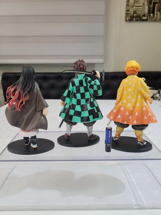 Bonecos Demon Slayer - Nezuko, Tanjiro e Zenitsu - Foto 2