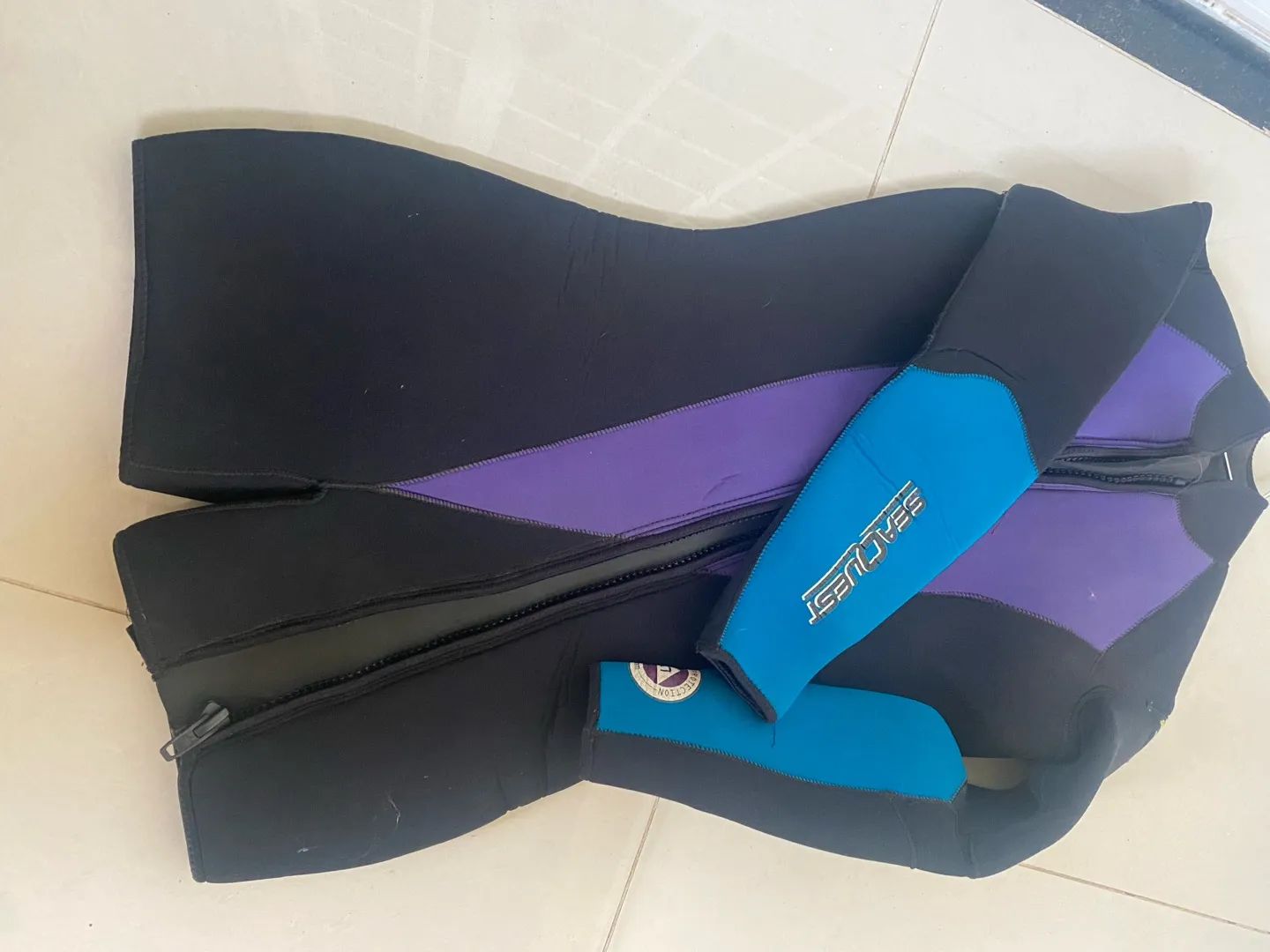 Macacão de Mergulho SeaQuest - Short Jhon manga longa - Foto 3