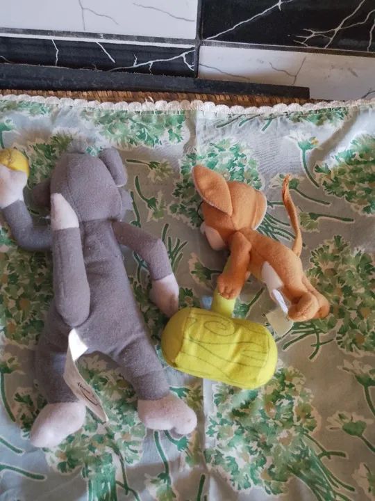Tom e Jerry Hanna Barbera, mini pelúcia vintage colecionavel - Foto 3
