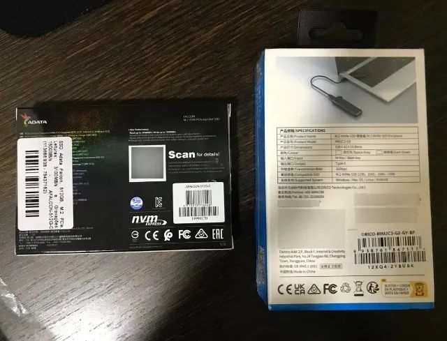 Ssd Adata Falcon Afalcon-512g-c 512gb + Case Orico - Foto 2