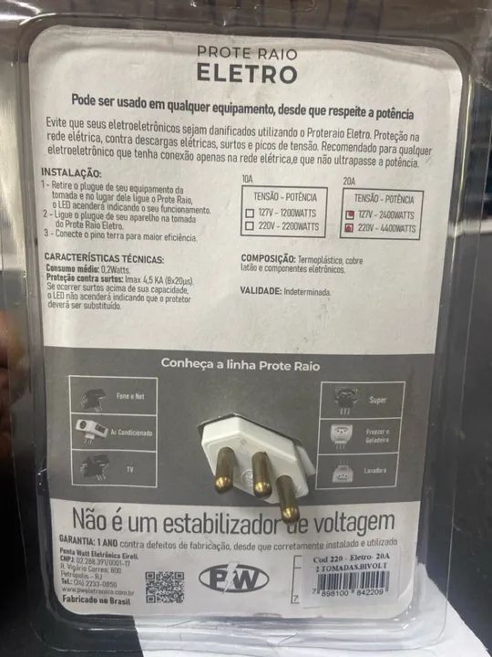 Prote raio eletro 20A - Foto 2
