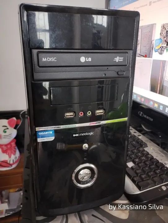 Gabinete Neologic mini-torre +fonte atx simples black piano +dvdrw ótimo estado! tenho 2x