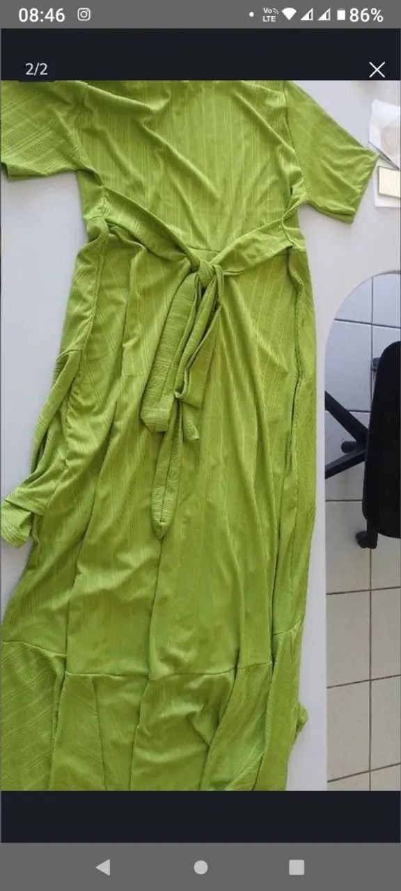 Vestido longo 60 reais G - Foto 3
