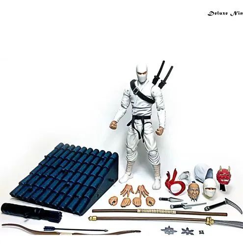 Articulated Icons The Feudal Series Deluxe Ninja (White) - Hobbies