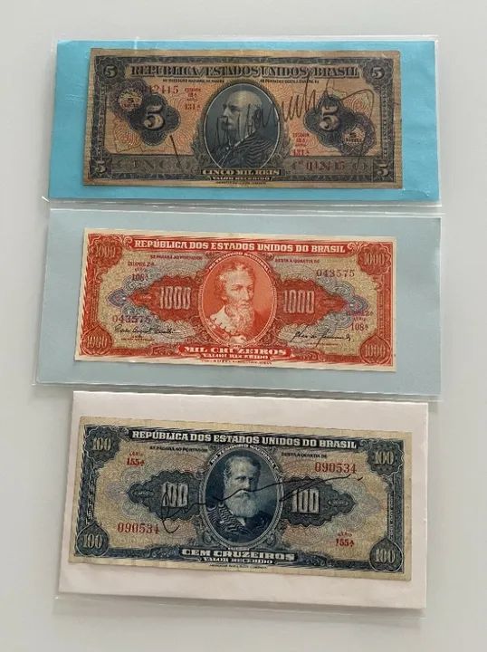 Cédulas Antigas Brasileiras