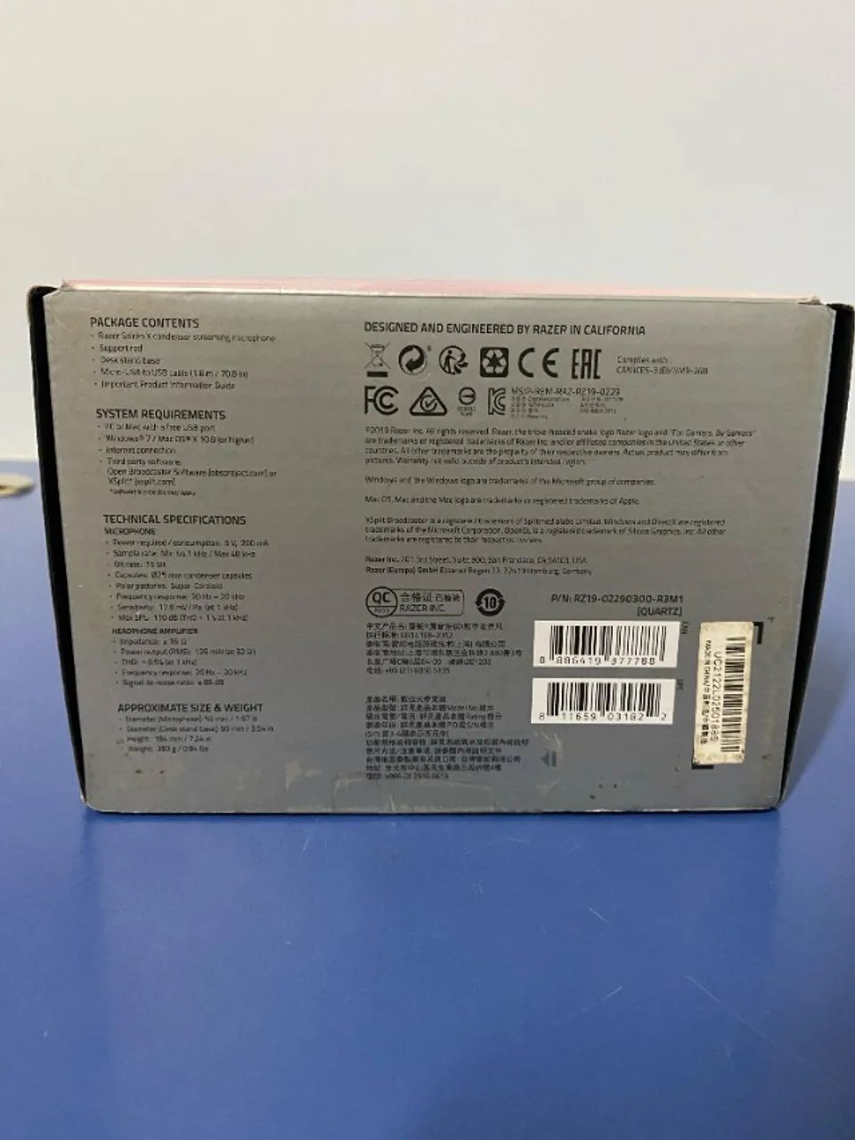 Microfone Gamer Razer Seiren X Quartz Pink Rosa Para Podcast USB Pink RZ19-02290300 - NOVO - Foto 5