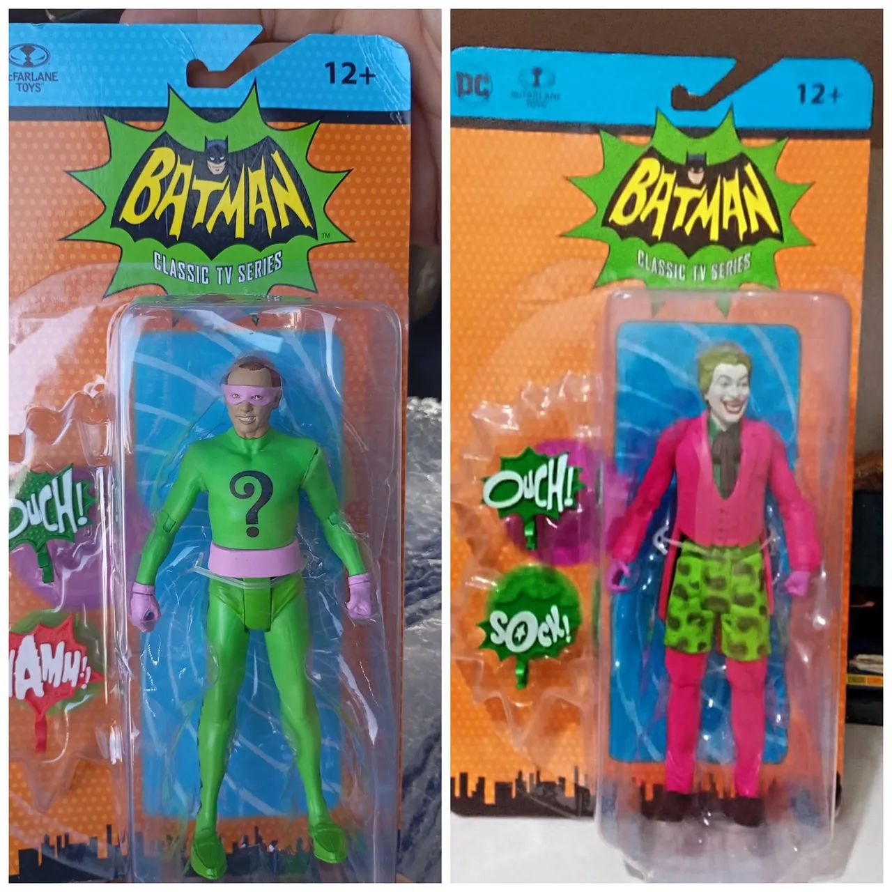 Bonecos Batman Classic TV Series - Riddler e Coringa