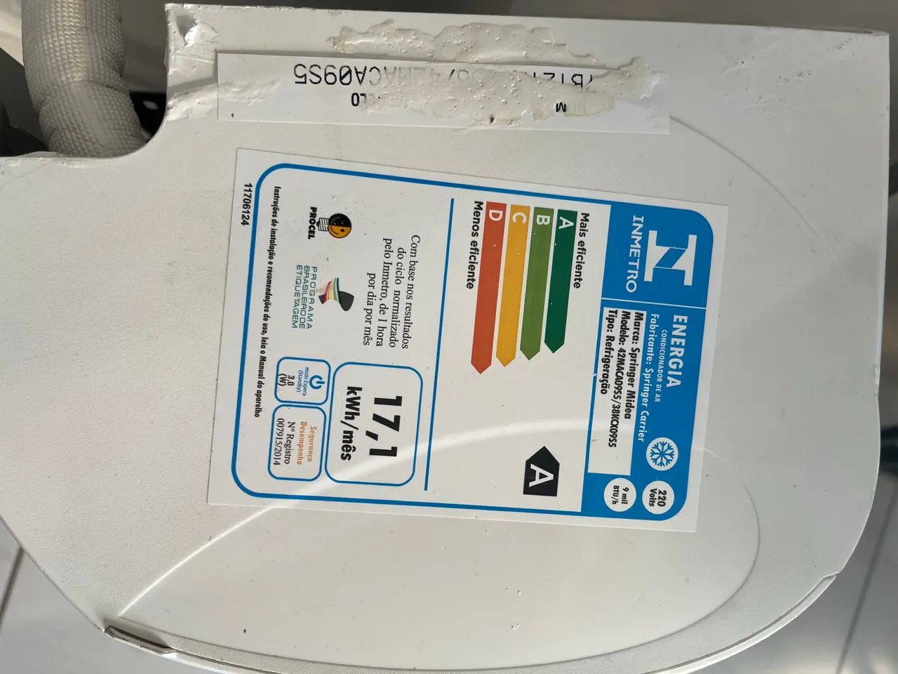 Evaporadora Springer Midea - defeito (vazamento) - Ar