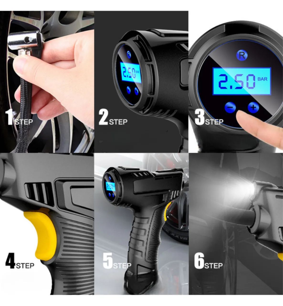 Compressor de Ar 12v e Calibrador (entrega gratis) - Foto 3