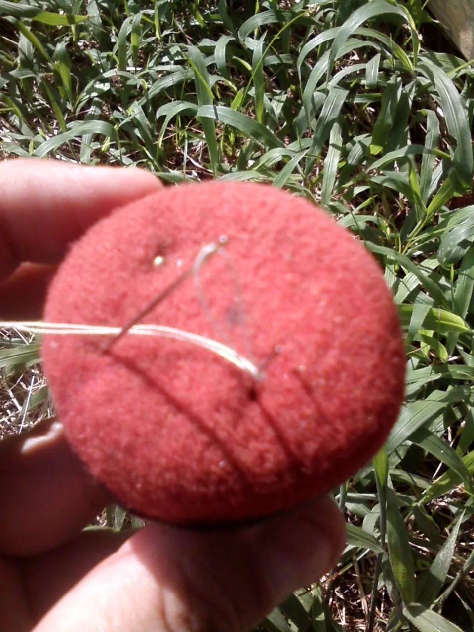 Almofada, suporte de agulhas, antigo, década de 50 - original - Foto 2