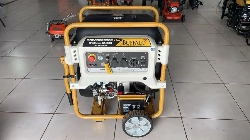GERADOR GASOLINA BFGE 12000 12KVA MONO BUFFALO - NOVO - Foto 4