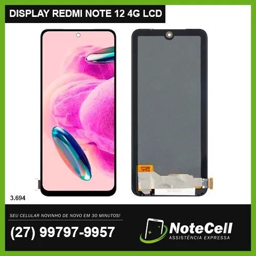 Tela/Display Lcd Para Xiaomi Redmi Note 12 4G / Poco X5 4G - Instalação em 30 min!