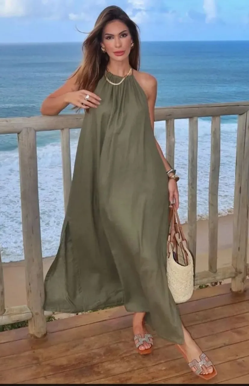 Vestido Linho elegante Marca Murau