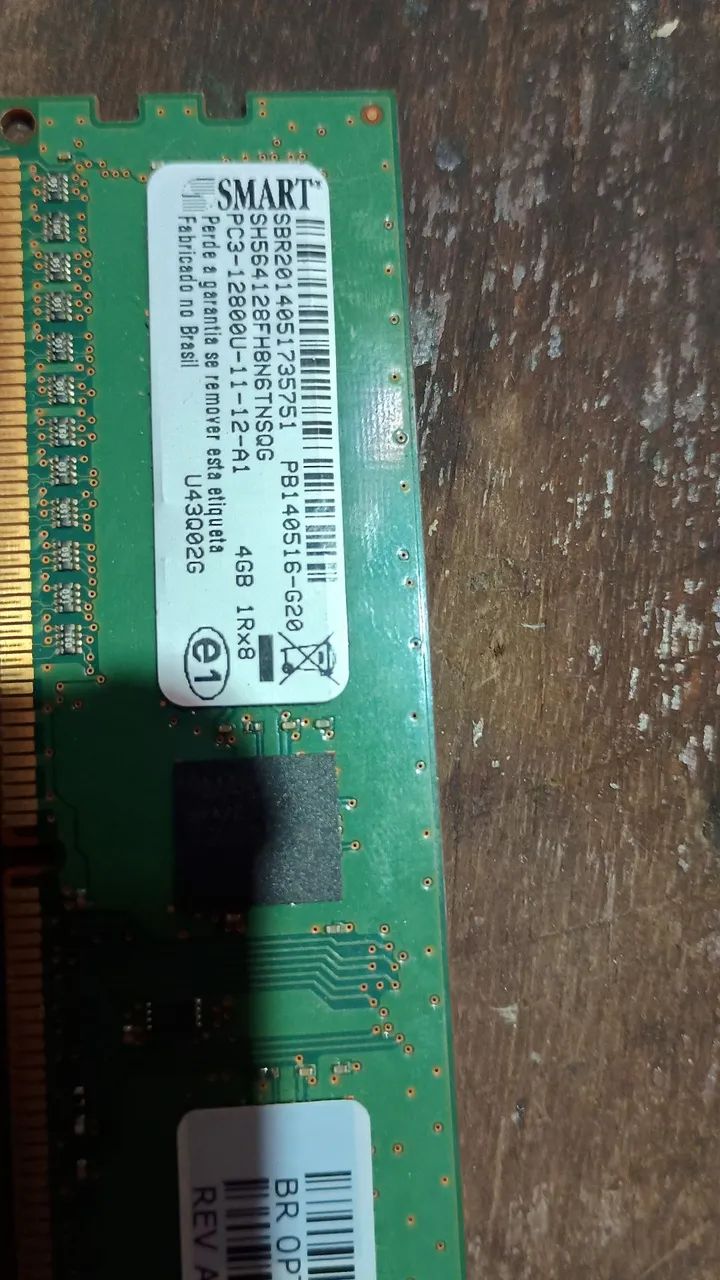 Pente de memória ddr3 4gb para desktop retirada no local  - Foto 2