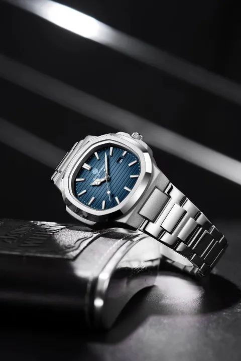 Relógio Paazomu Silver Blue Elegante C/ caixa + chave para ajuste de pulseira - Foto 2