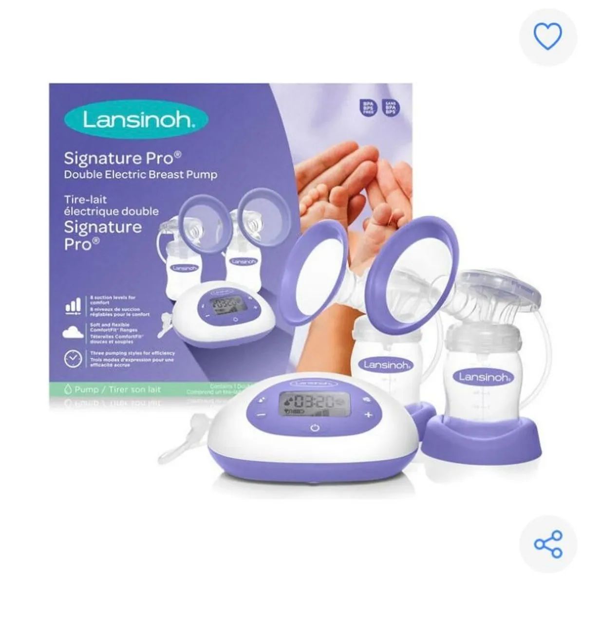 Vendo Lansinoh Signature Pro - Bomba de Leite Elétrica Dupla