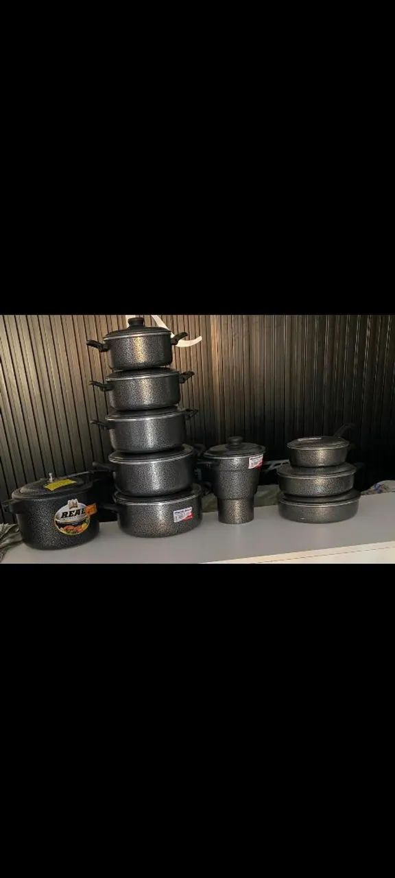 Kit panelas alumínio 10 peças 